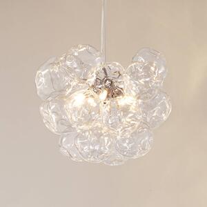 Lampada a sospensione in vetro Diborah Lucande, dimmerabile, Chiaro / Trasparente, Soggiorno / Sala da pranzo, Vetro, Design, Lampada a sospensione