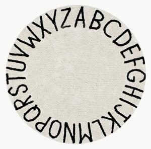 Tappeto rotondo per bambini con lettere disegnate ABC