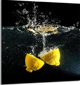PIATTO IN VETRO PER CUCINA 60x65 Limone