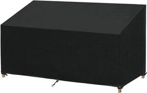 Divano letto a quattro posti in tessuto Oxford - Resistente alle intemperie - Resistente ai raggi UV - 163x66x63/89 cm