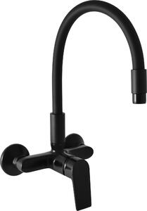COLORADO - Miscelatore per lavello con maniglia flessibile, nero - opaco CO102.5/10CMAT, RAV Slezák