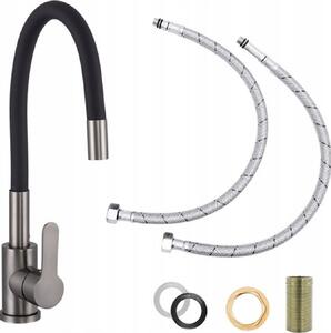 Rubinetto da cucina Rubinetto acqua Miscelatore lavello Rubinetto doccia Flessibile metallo 10928