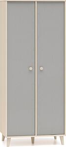 Armadio per bambini Armadio Mevel 80x51x190cm colore selezionabile a 2 ante