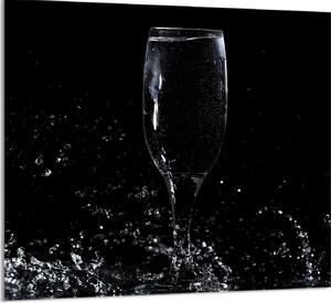 PIATTO IN VETRO PER CUCINA 65x60 Vino