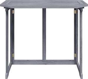 Tavolo Da Balcone Pieghevole VidaXL Verde – 60x40 Cm In Acciaio, Resistente Alle Intemperie, Per 4 Persone