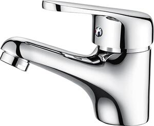 Rubinetto bagno Auralum piccolo miscelatore monocomando cromo per lavabo
