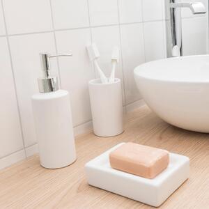 Set di accessori per bagno bianco in ceramica , 3 pezzi