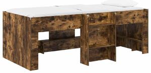 Letto a castello per bambini vidaXL, 2 pezzi, rovere affumicato, 98,5 x 200 cm