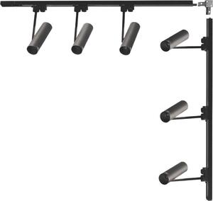 Set L 1x1m nero con faretti monofase 3569 Zuma Line