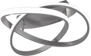 Lampada da soffitto a LED Reality Course 18 W, ⌀45 cm, dimmerabile, nichel opaco, bianco neutro