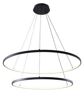 Lampadario a LED BRENO nero 60W 5100lm in alluminio, dimensioni: 150x80x80 cm, IP20, Zuma Line
