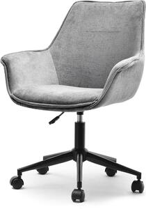 Sedia girevole ARACELY - grigio / nero