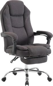 Sedia ergonomica da ufficio - Sedia da ufficio - Schienale e poggiapiedi regolabili | Colore: grigio scuro
