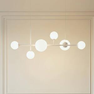 Lampada a sospensione Dione ALDEX, dimmerabile, Bianco / Opale, Soggiorno / Sala da pranzo, Vetro, Moderno, Lampada a sospensione