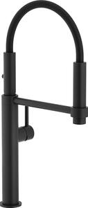 Franke Pescara Semi Pro 360 rubinetto da cucina, bocca flessibile, nero 115.0545.136