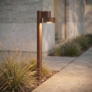 Lampione a LED Lucande Elune, marrone, IP44, altezza 77 cm Elune, Marrone / Ruggine, Alluminio, Moderno