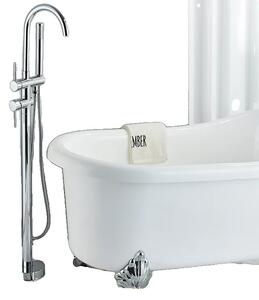 Rubinetto da bagno, bocca girevole a 360°, doccetta in ABS, cromo A