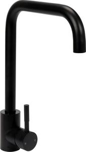 Rubinetto da cucina Steely, nero 27cm, Rubinetto, rubinetto lavello, miscelatore