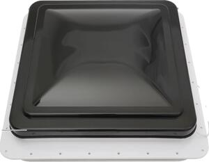 Ventilatore da tetto per camper, schermo antizanzare, struttura in plastica resistente, nero