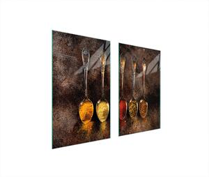 Piastre coprifornelli 2 pezzi 75x52 Vetroceramica coprifornelli vetro tagliere ardesia cucina