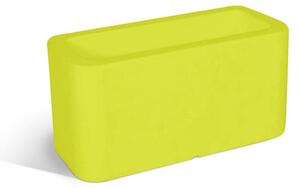 Vaso, in polietilene Modello BLOG Dimensioni 35x70xh35 cm ideale x l'esterno si pu� piantumare direttamente al suo interno dotato di foro di scolo colore Kiwi