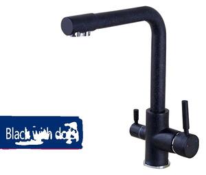 Rubinetto da cucina, ottone resistente, miscelatore caldo e freddo a due maniglie, rubinetto