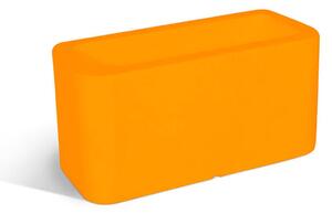 Vaso, in polietilene Modello BLOG Dimensioni 35x70xh35 cm ideale x l'esterno si pu� piantumare direttamente al suo interno dotato di foro di scolo colore OCRA