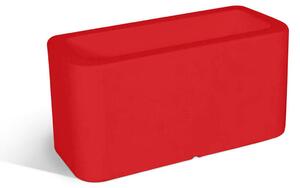 Vaso, in polietilene Modello BLOG Dimensioni 35x70xh35 cm ideale x l'esterno si pu� piantumare direttamente al suo interno dotato di foro di scolo colore FRAGOLA