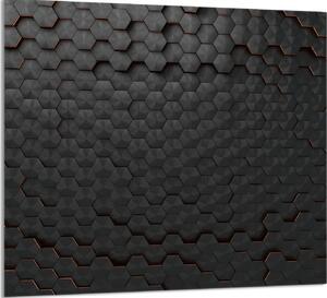 PIATTO IN VETRO PER CUCINA 65x60 Nero