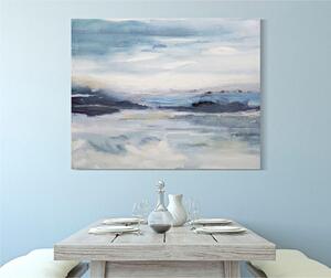 Dipinto su tela con telaio in legno SOFTY 100x2,8xh80 cm Originale dipinto dai toni impressionisti