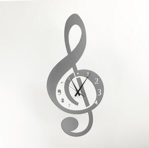 Orologio Da Muro Struttura in metallo VIOLINO Dimensioni 55x33 cm con quadrante delle ore in metallo tagliato a laser colore Ghisa