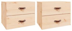 Comodini a parete 2 pezzi 50x36x40 cm
