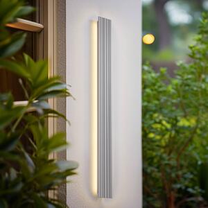 Applique da esterni a LED Melira Lucande, Alluminio / Grigio / Zincato, Alluminio, Moderno, Applique LED da esterni