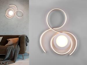 Lampada da soffitto Trio Jive LED 36 W, dimmerabile, nichel opaco, colore della luce regolabile (CCT)