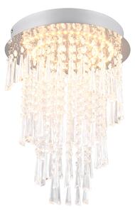 Lampada da soffitto Reality Pomp a LED 18 W, ⌀30 cm, dimmerabile, cromata, colore della luce regolabile (CCT), luce notturna
