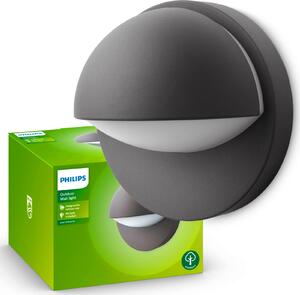 Lampada da parete per esterni Philips 8719514385269 June IP44 E27 12 W antracite