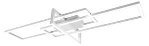 Plafoniera LED grande con interruttore dimmer 100 x 40 cm in bianco opaco