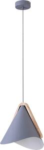 Rabalux 6649 Lampada a sospensione 1 Spot Neva, E27, grigio, industriale, 24,5cm