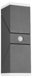Applique da esterno a LED con sensore AVON antracite 7W, bianco caldo, 800 lm, alluminio, dimensioni: 28x9x11 cm, IP54, Trio