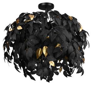Lampada da soffitto LEAVY Nero Oro Ø 70 cm