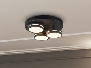 Lampada da soffitto antracite a 3 luci, Ø 35 cm