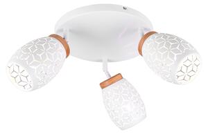Lampada da soffitto BIDAR bianca 3xE14x10W in metallo, dimensioni: 27x58x58 cm, IP20, RL