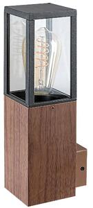 Lampada da parete per esterni moderna 1xE27 Wales oak 7195 Rabalux