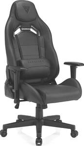 Sedia da gaming SENSE7 Vanguard nera - Sedia da ufficio ergonomica, sedia da scrivania, sedia girevole per PC, sedia da gaming, poltrona direzionale, 150 kg, braccioli 2D, funzione oscillante