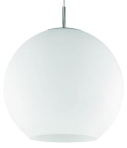 Lampada a sospensione rotonda dimmerabile, Ø 30 cm, vetro opalino bianco, lampada a sospensione per sala da pranzo