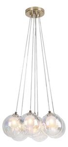 Rabalux 72304 Lampade a sospensione Rosehip G9 7x MAX 25 vetro metallico champagne