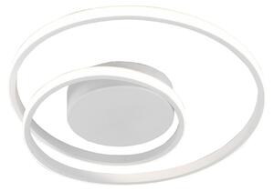 Plafoniera LED, design ad anello, dimmerabile, 39 cm, ZIBAL