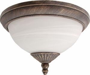Rabalux 8377 Madrid plafoniera per esterni, E27, bianco-oro, rotonda, ø335mm