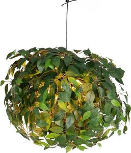 Lampadario LEAVY verde e nero 3xE14x28W in plastica, dimensioni: 73x70x70 cm, IP20, RL
