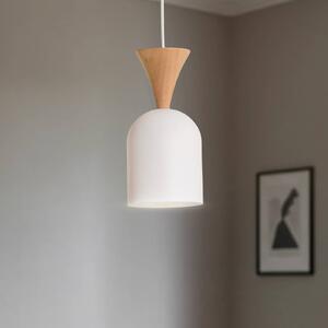 Lampada a sospensione Nolan Lamkur, dimmerabile, Bianco / Opale, Soggiorno / Sala da pranzo, Metallo, Scandinavo, Lampada a sospensione